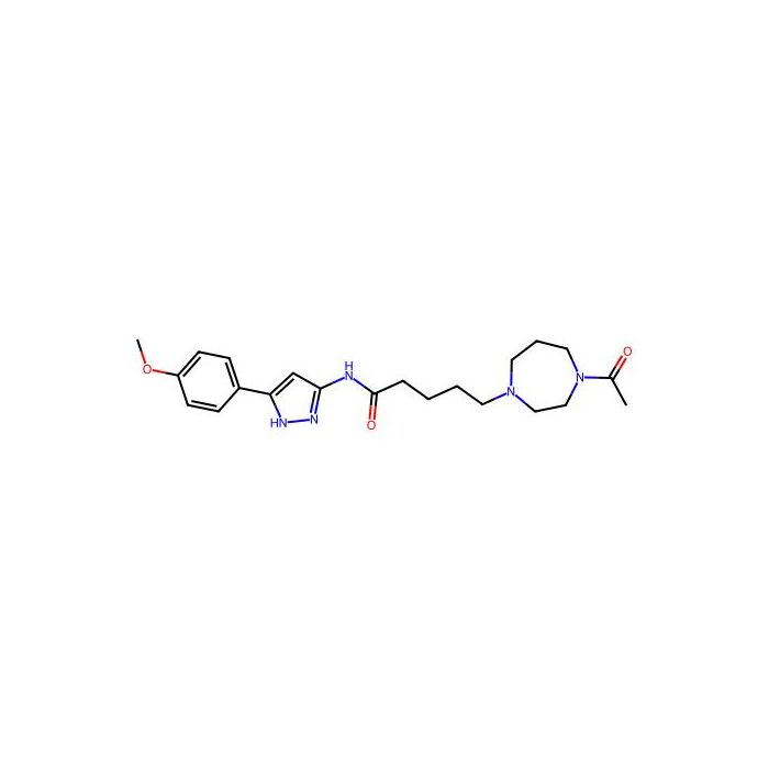 1H-1,4-Diazepine-1-pentanamide, 4-acetylhexahydro-N-(5-(4-methoxyphenyl)-1H-pyrazol-3-yl)-