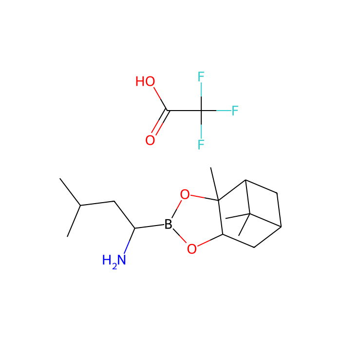 (R)-硼亮氨酸(1S, 2S, 3R, 5S)-(+)-2,3-蒎烷二醇酯三氟乙酸盐