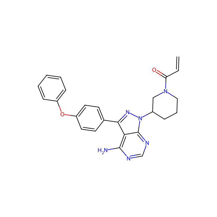 Ibrutinib (PCI-32765), 酪氨酸蛋白激酶 BTK 抑制剂