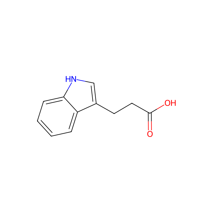 3-吲哚丙酸(IPA), 质子偶联氨基酸转运体 1 抑制剂