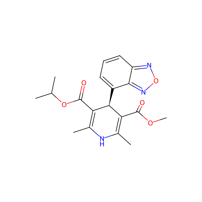 (+)-isradipine, Ca v1.1 的门控抑制剂