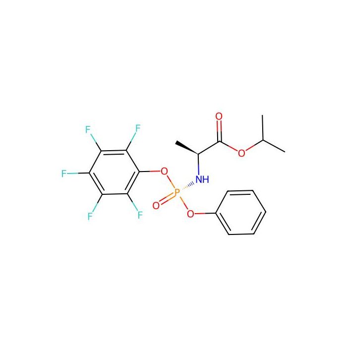 Isopropyl ((R)-(perfluorophenoxy)(phenoxy)phosphoryl)-L-alaninate