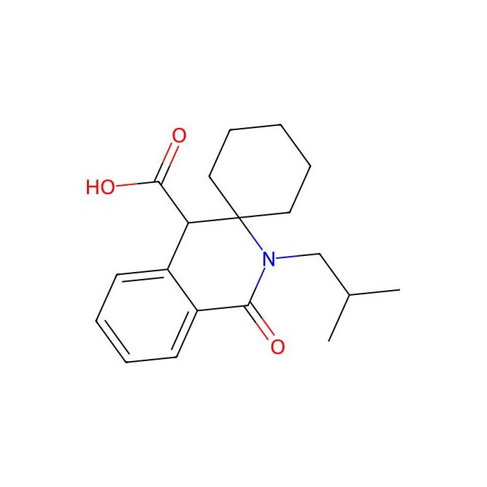 2'-Isobutyl-1'-oxo-1',4'-dihydro-2'H-spiro[cyclohexane-1,3'-isoquinoline]-4'-carboxylic acid