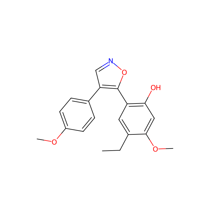 KRIBB3（5-（5-乙基-2-羟基-4-甲氧基苯基）-4-（4-甲氧基苯基）异恶唑）