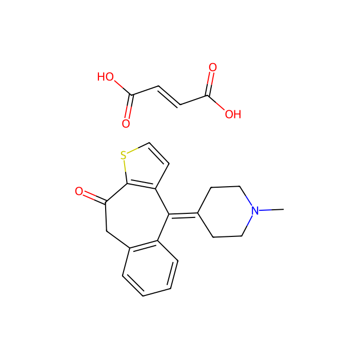 酮替芬延胡索酸, 组胺 H1 受体拮抗剂