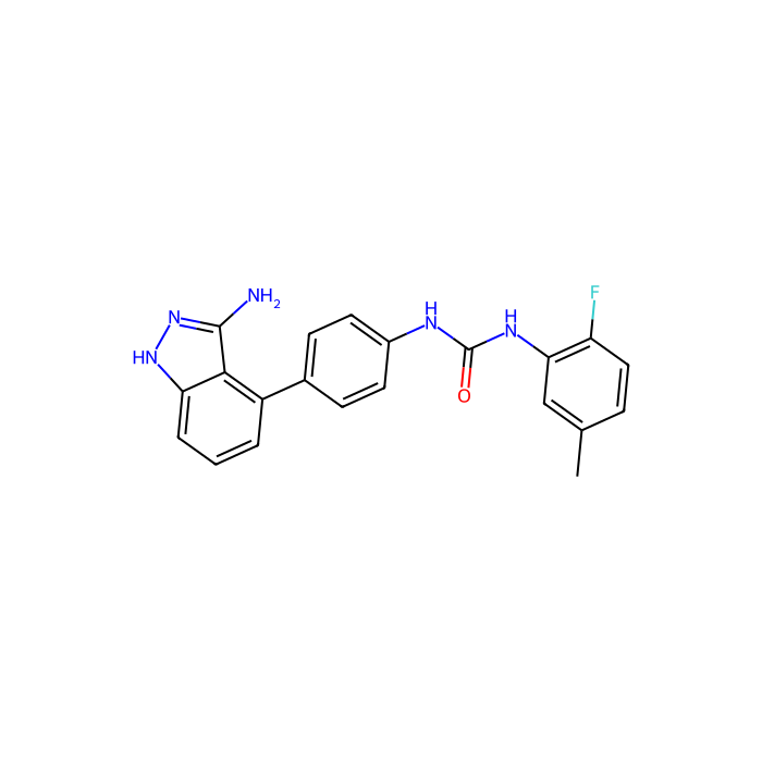 利尼伐尼 (ABT-869), 血管内皮生长因子受体抑制剂