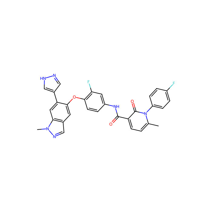 LY2801653,抑制Met (c-Met)酪氨酸激酶, 肝细胞生长因子受体抑制剂