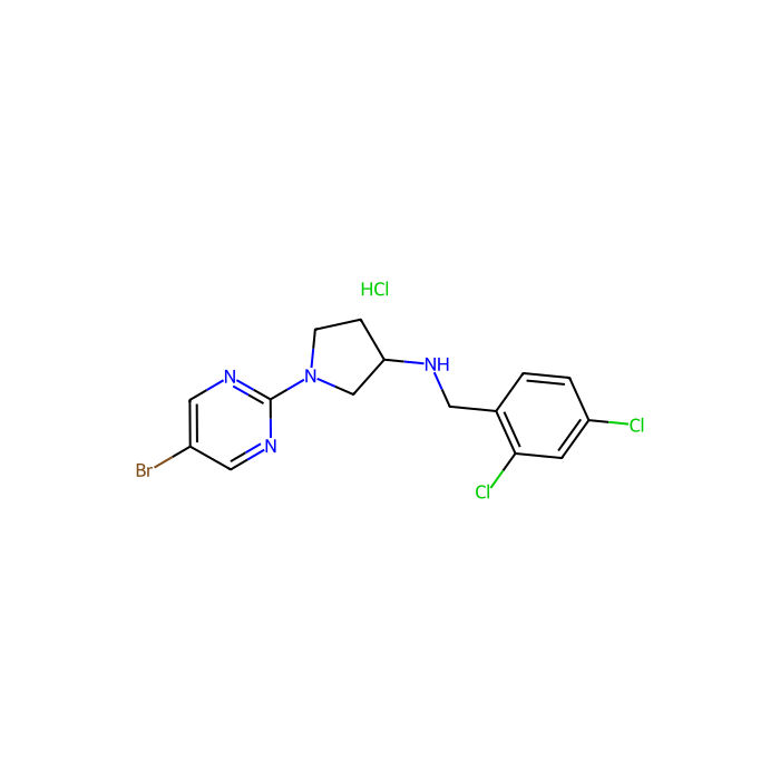 (3S)-N-(2,4-二氯苄基)-1-(5-溴嘧啶-2-基)吡咯烷基-3-胺盐酸盐