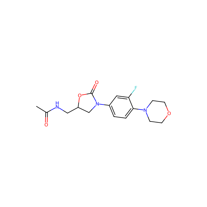 Linezolid (PNU-100766), 细菌 70S 核糖体抑制剂