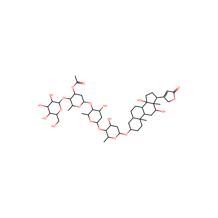 毛花苷C, 钠/钾转运 ATP 酶抑制剂