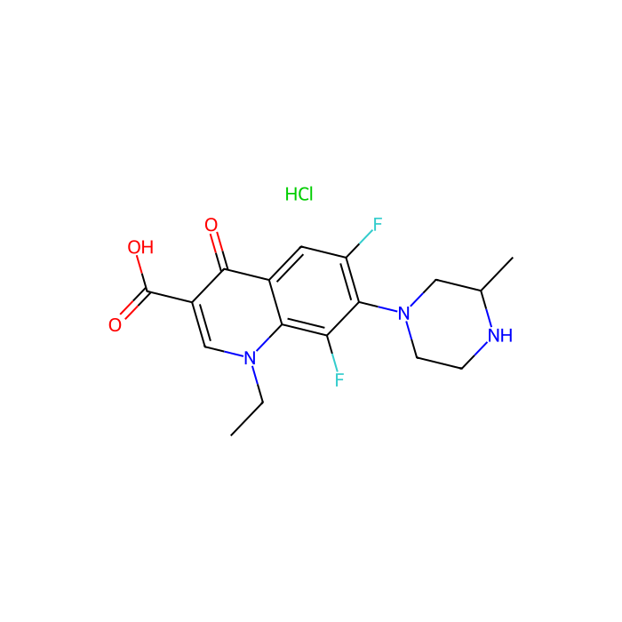 盐酸洛美沙星, 细菌 DNA 回旋酶抑制剂