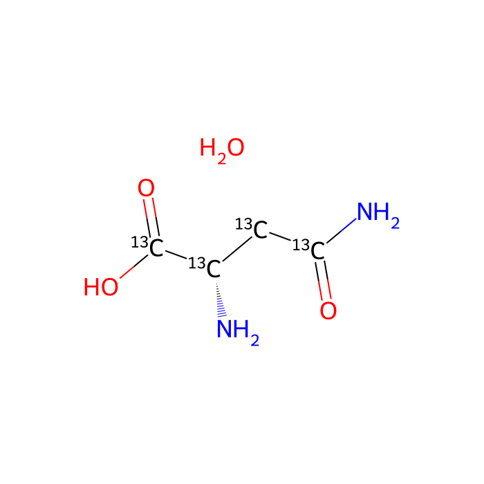 L-天冬酰胺-¹³C₄一水合物
