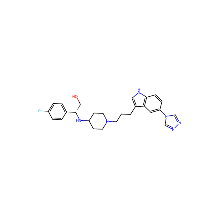 L-772,405, 5-HT 1A 受体的激动剂；5-HT 1B 受体的激动剂；5-HT 1D 受体的拮抗剂
