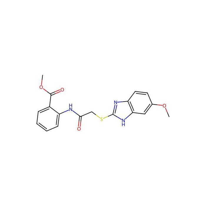 methyl 2-[[2-[(6-methoxy-1H-benzimidazol-2-yl)sulfanyl]acetyl]amino]benzoate