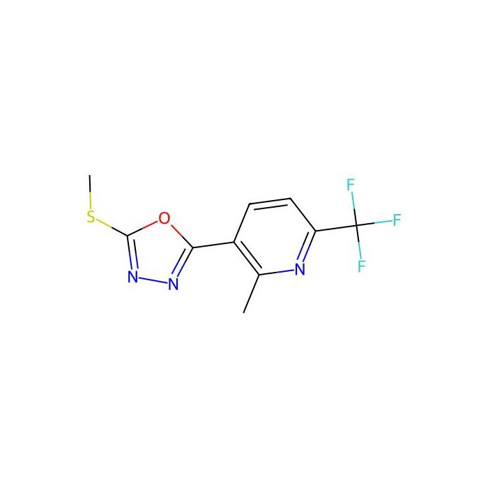 2-Methyl-3-(5-(methylthio)-1,3,4-oxadiazol-2-yl)-6-(trifluoromethyl)pyridine