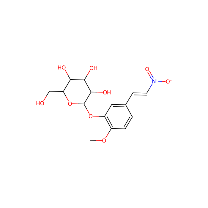 2-甲氧基-4-(2-硝基乙烯基)苯基β-D-吡喃葡萄糖苷
