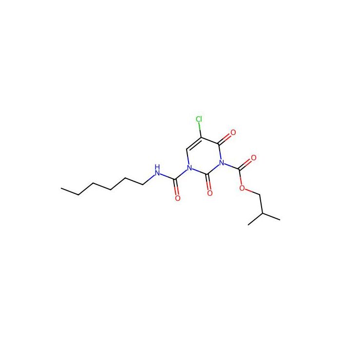 2-Methylpropyl 5-chloro-3-(hexylcarbamoyl)-2,6-dioxopyrimidine-1-carboxylate