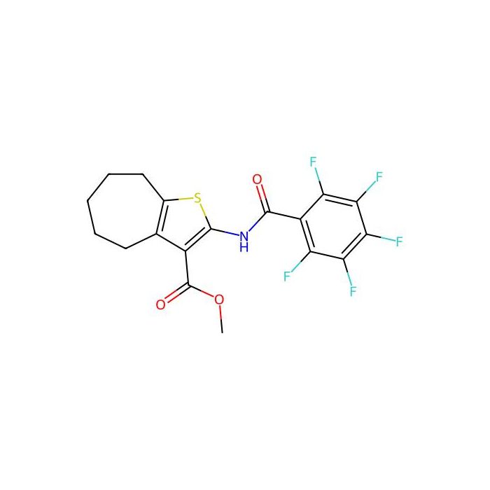 Methyl 2-(perfluorobenzamido)-5,6,7,8-tetrahydro-4H-cyclohepta[b]thiophene-3-carboxylate