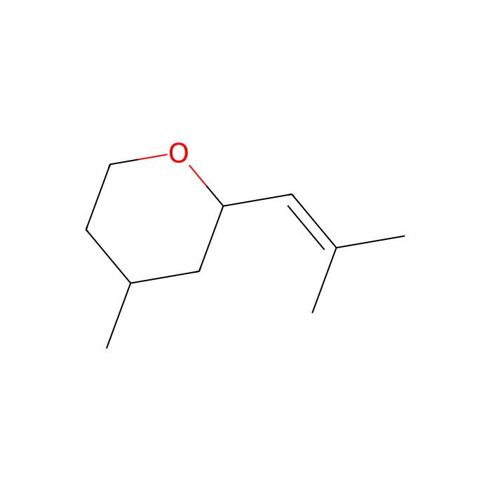 4-甲基-2-(2-甲基-1-丙烯基)四氢吡喃 (cis-, trans-混合物)