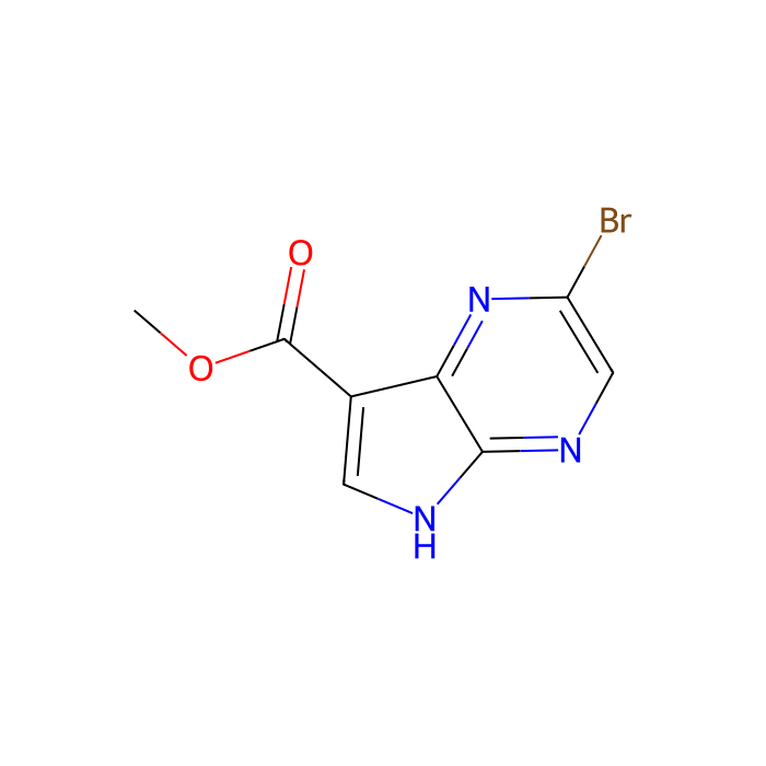 2-溴-5H-吡咯并[2,3-b]吡嗪-7-羧酸甲酯