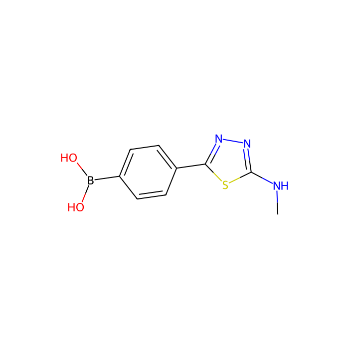 4-(5-(甲基氨基)-1,3,4-噻二唑-2-基)苯基硼酸