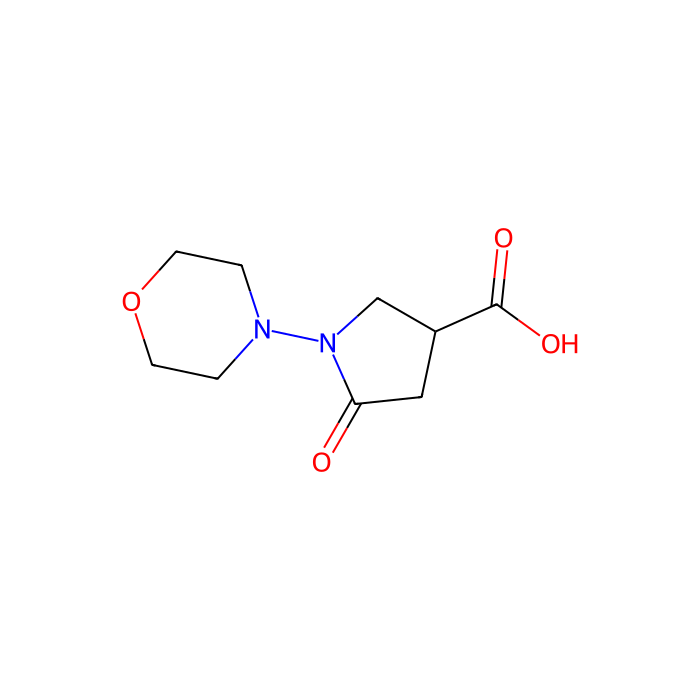 1-(4-吗啉)-5-氧代-3-吡咯烷羧酸