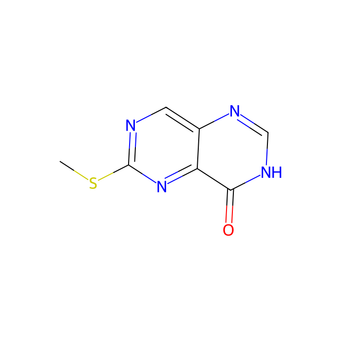 6-甲硫基嘧啶并[5,4-D]嘧啶-4(1H)-酮