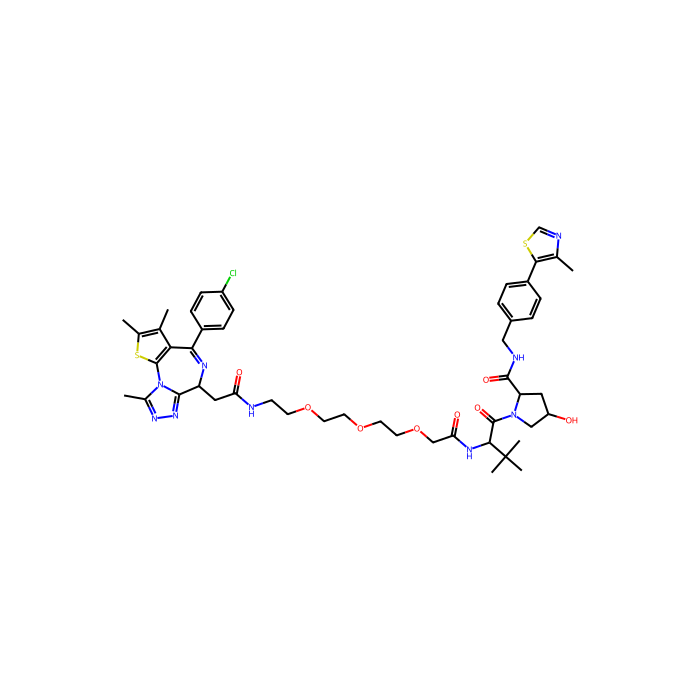 Mz1,（+）-JQ1基PROTAC降解BRD4, 含溴结构域 4 的抑制剂