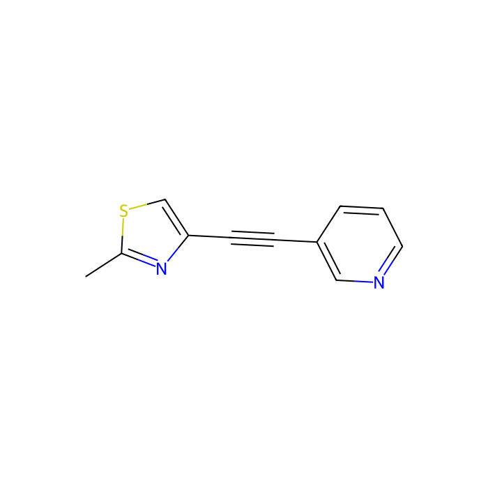 MTEP,有力和mGluR5拮抗剂, mGlu 5 受体的异构调节剂