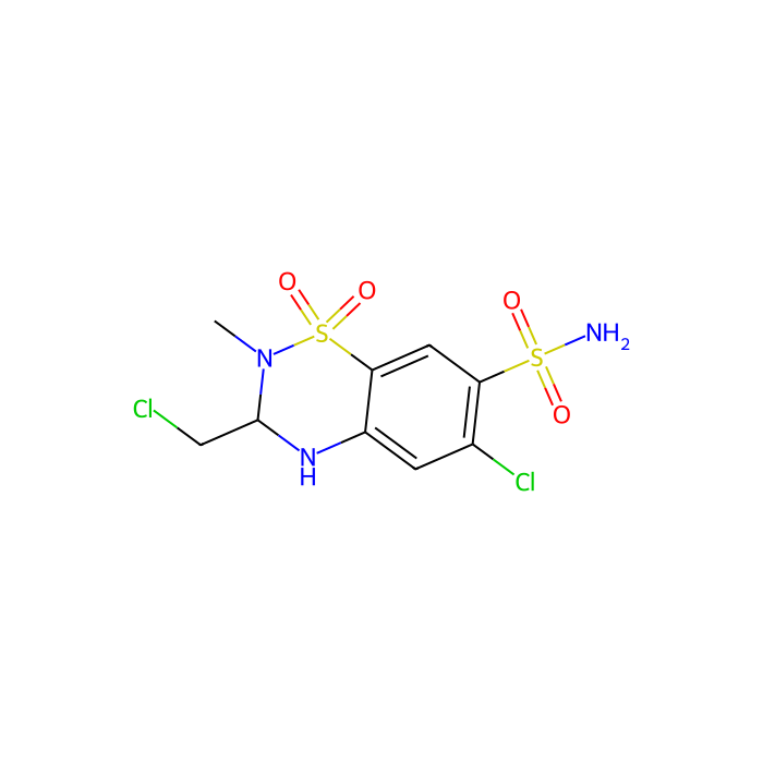 甲氯噻嗪, 对噻嗪类药物敏感的钠氯共转运抑制剂