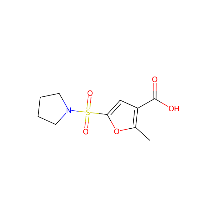 2-甲基-5-(1-吡咯烷基磺酰基)-3-糠酸