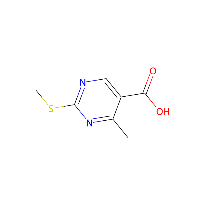 4-甲基-2-(甲硫基)嘧啶-5-羧酸