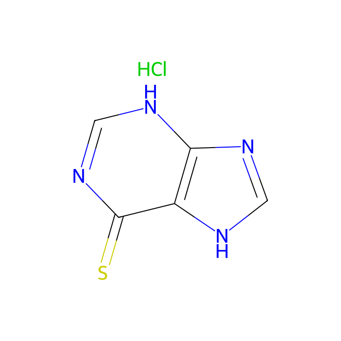 6-巯基嘌呤-¹³C, ¹⁵N₂ 盐酸盐