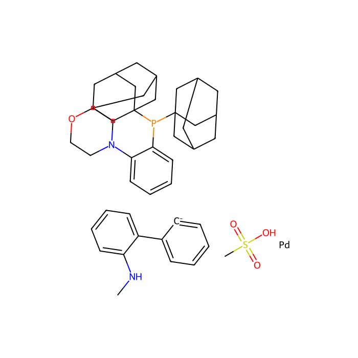甲烷磺酸盐{N-[2-（二-1-金刚烷基膦）苯基]吗啉}（2'-甲氨基-1,1'-联苯-2-基）钯（II）二氯甲烷加合物