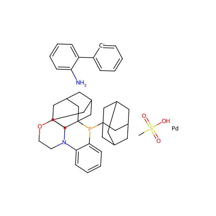 甲烷磺酸盐{N-[2-（二-1-金刚烷基膦）苯基]吗啉}（2'-氨基-1,1'-联苯-2-基）钯（II）二氯甲烷加合物