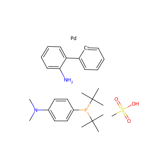 甲磺酸[(4-(N,N-二甲氨基)苯基]二叔丁基膦(2-氨基-1,1-联苯-2-基)钯 