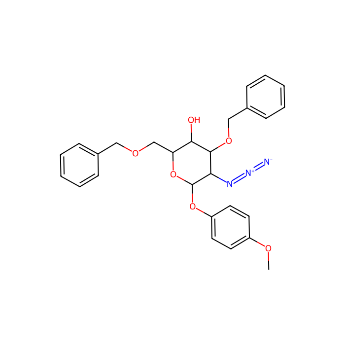 4-甲氧苯基-2-叠氮-3,6-二-O-苯基-2-脱氧-β-D-吡喃葡萄糖苷
