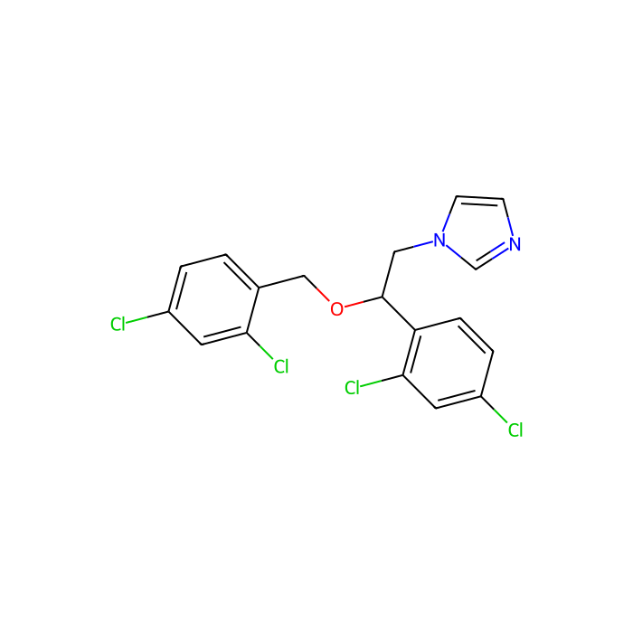 1-[2-(24-二氯苯基)-2-[(24-二氯苯基)甲氧基]乙基]-1H-咪唑, 细胞色素 P450 51 抑制剂