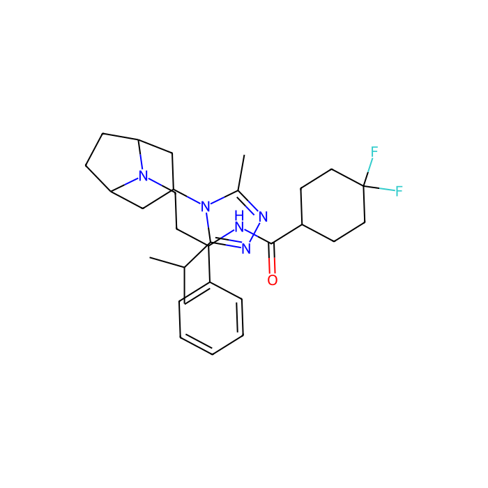Maraviroc (UK-427857), C-C 趋化因子受体 5 型拮抗剂