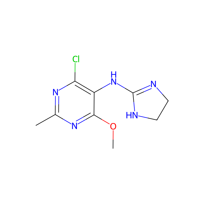 莫索尼啶, α 2A 肾上腺素受体激动剂；α 2B 肾上腺素受体激动剂；α 2C 肾上腺素受体激动剂