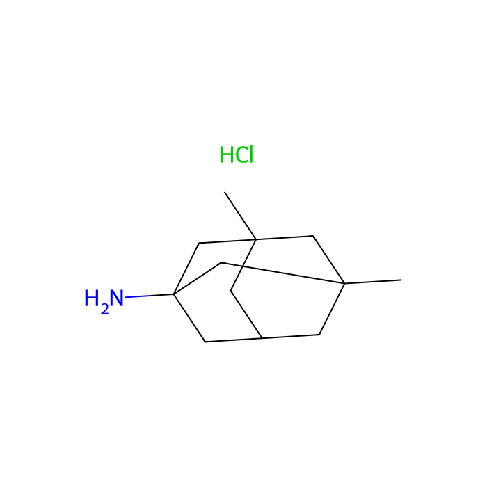 盐酸美金刚胺, 谷氨酸 [NMDA] 受体负异位调节剂