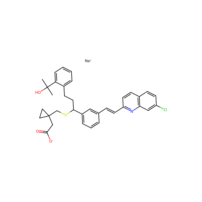 孟鲁司特钠 水合物, 胱氨酰白三烯受体 1 拮抗剂
