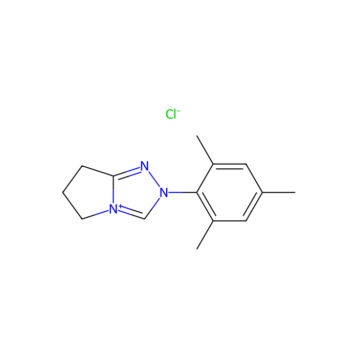 2-均三甲苯基-2,5,6,7-四氢吡咯并[2,1-c][1,2,4]三唑-4-鎓氯化物