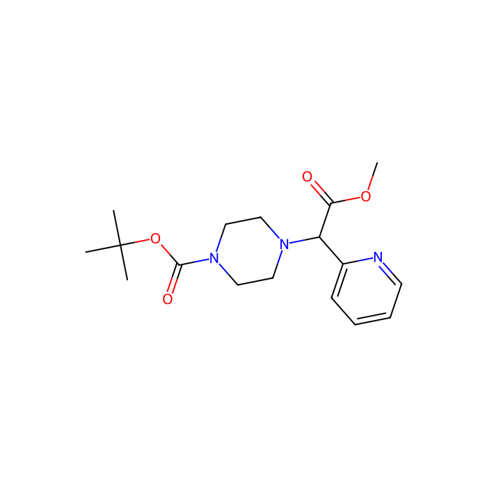2-(4-Boc-哌嗪基)-2-(2-吡啶基)乙酸甲酯