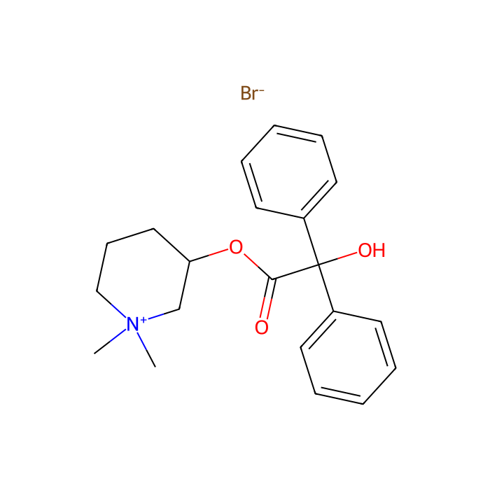 溴美喷酯, 肌卡因乙酰胆碱受体 M1 拮抗剂
