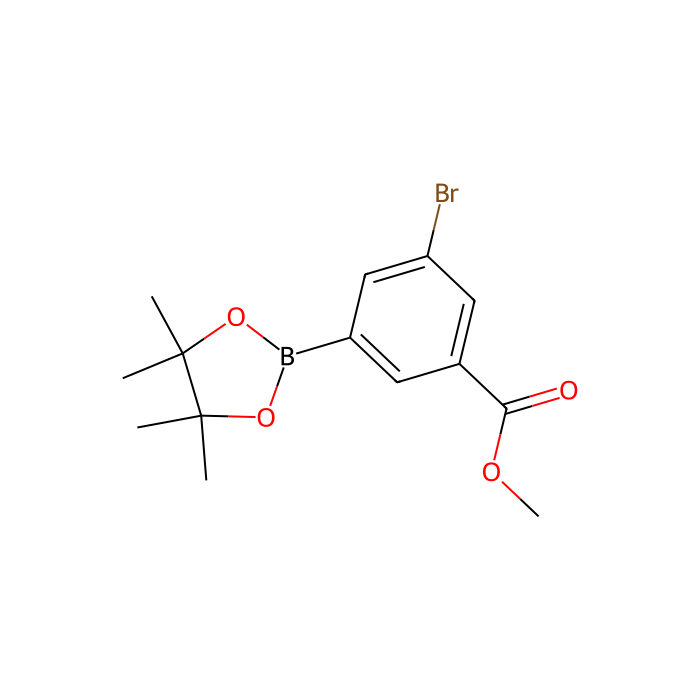 3-溴-5-(4,4,5,5-四甲基-1,3,2-二氧硼杂环戊烷-2-基)苯甲酸甲酯