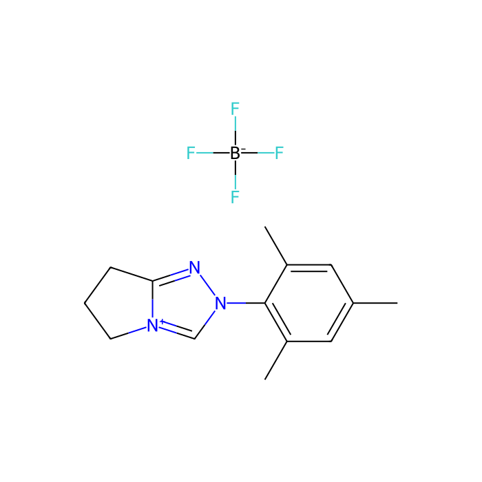 2-均三甲苯基-6,7-二氢-5H-吡咯并[2,1-c][1,2,4]三唑-2-鎓四氟硼酸盐