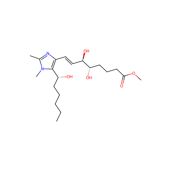 methyl (E,5S,6R)-5,6-dihydroxy-8-[5-[(1R)-1-hydroxyhexyl]-1,2-dimethylimidazol-4-yl]oct-7-enoate, FPR2/ALX 激动剂