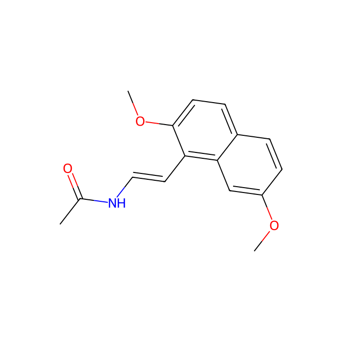 2-methoxy-α,β-didehydro-agomelatine, MT 1 受体激动剂