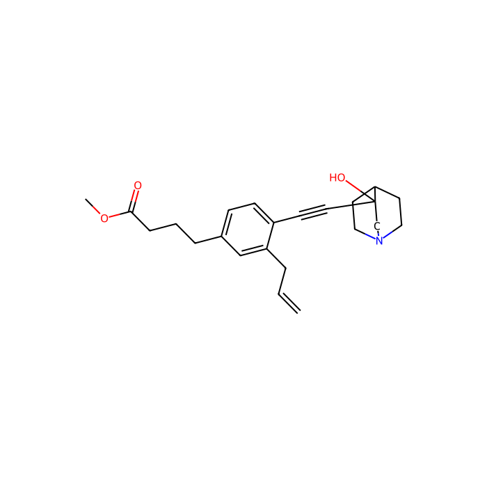 methyl 4-[4-(2-{3-hydroxy-1-azabicyclo[2.2.2]octan-3-yl}ethynyl)-3-(prop-2-en-1-yl)phenyl]butanoate, 角鲨烯合成酶抑制剂 